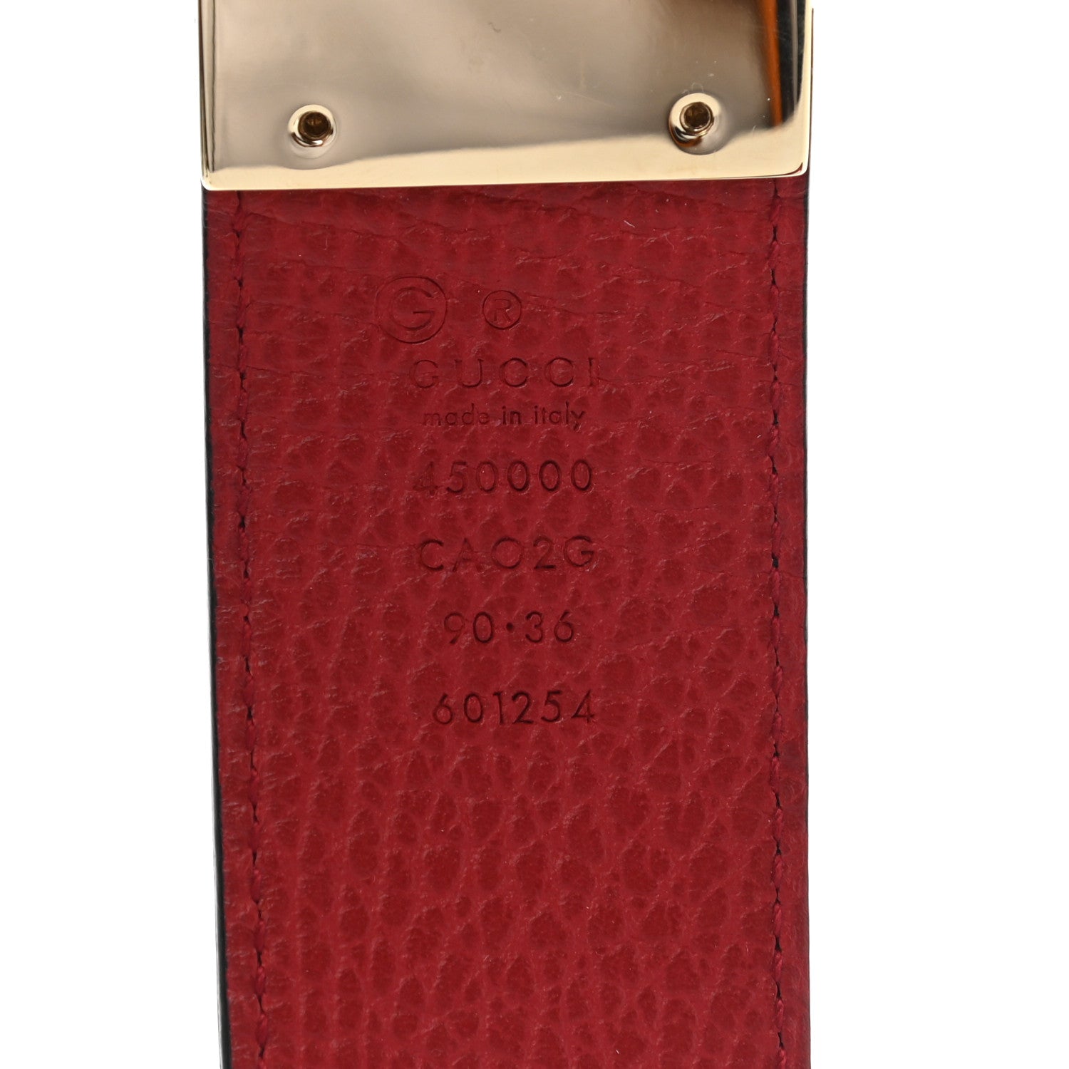 Gucci Calfskin 1973 Reversible Belt 90 36 Black Red 5 of 6