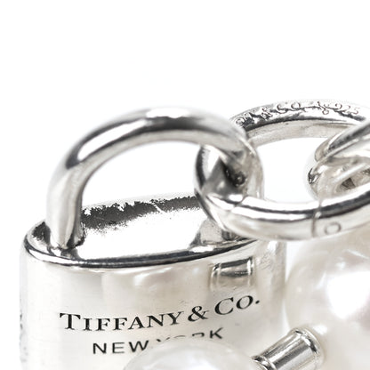 Tiffany Sterling Silver Pearl HardWear Lock Necklace 7 of 8