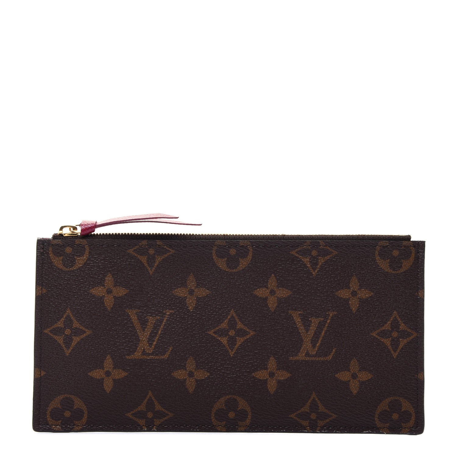 Louis Vuitton Monogram Felicie Chain Wallet Zippered Insert Fuchsia 1 of 9