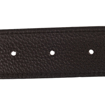 Hermes Box Togo 32mm Constance H Belt 85 Black Chocolate 4 of 5