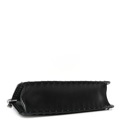 Valentino Garavani Nappa Rockstud Spike Shoulder Bag Black 4 of 9
