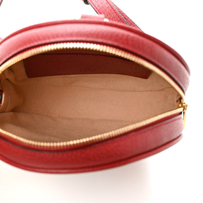 Gucci GG Supreme Monogram Web Flora Mini Ophidia Round Backpack Red 5 of 8