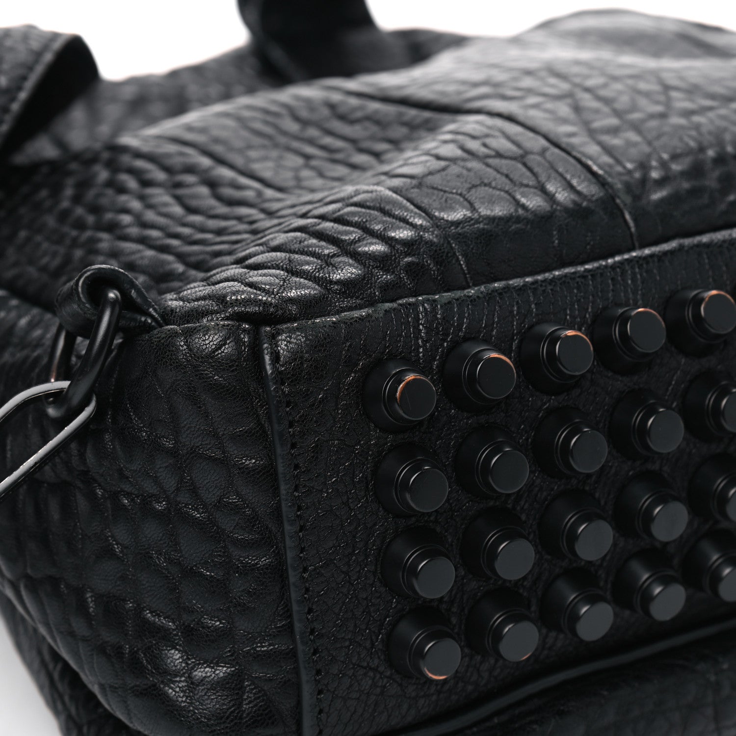 Alexander Wang Pebbled Lambskin Dumbo Backpack Black Matte Black Hardware 7 of 8