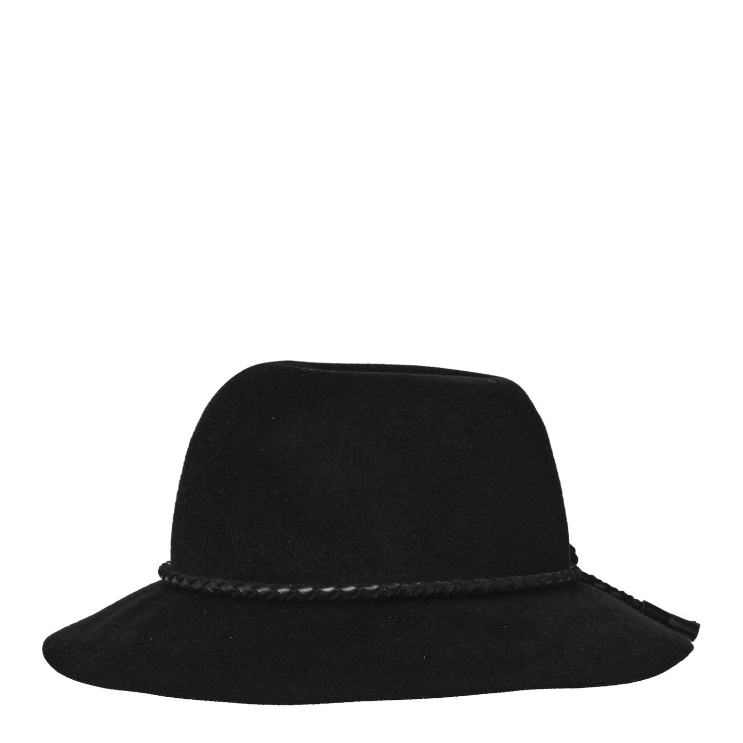 Felt Goatskin Lambskin Hat 56 Black