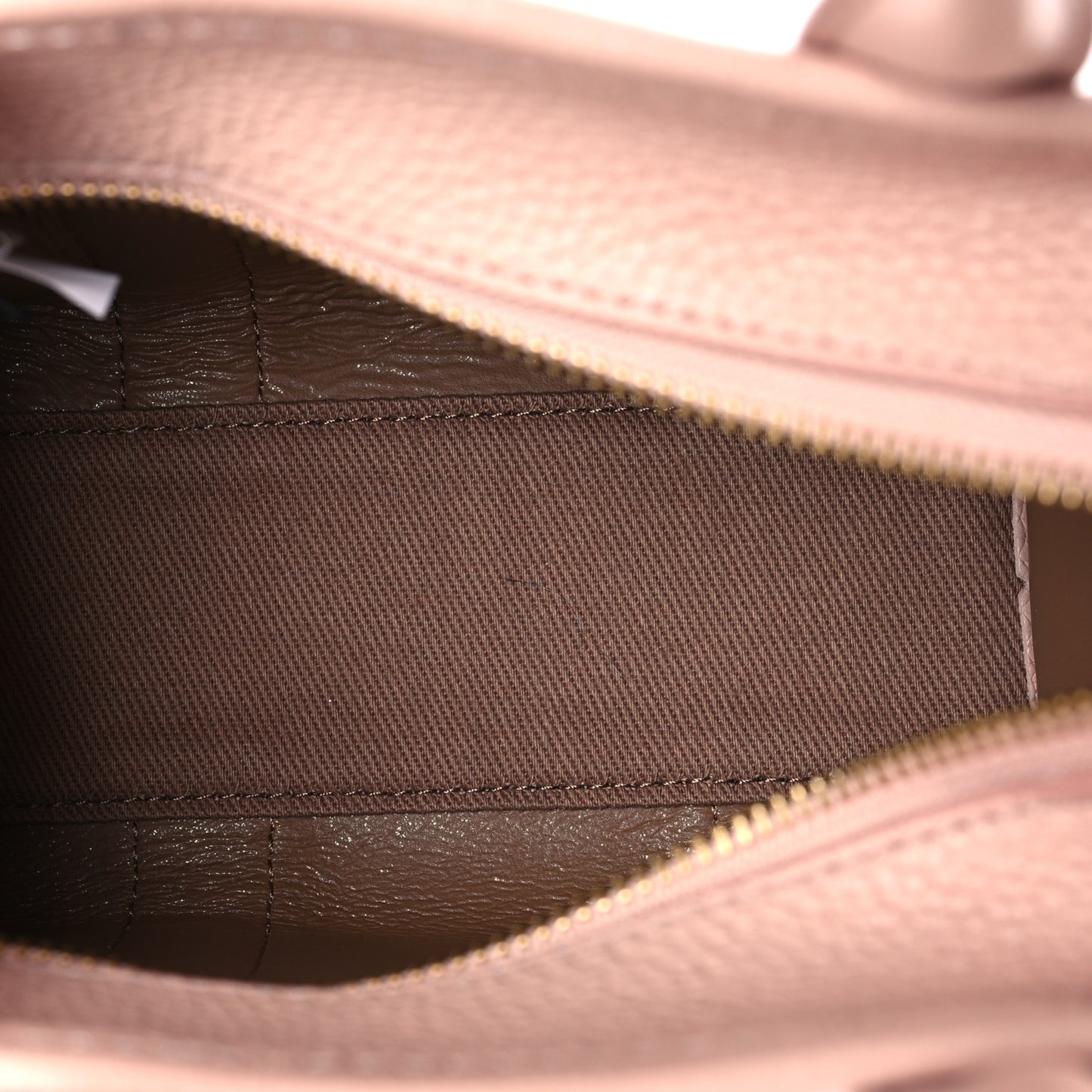 Grained Calfskin Micro The Tote Bag Rose