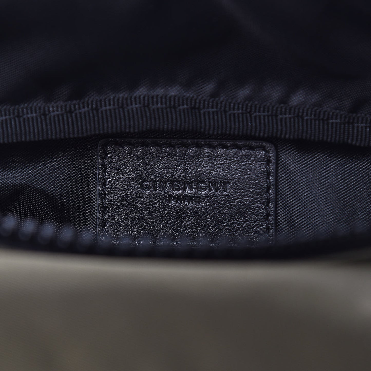 Nylon Logo Belt Bag Khaki