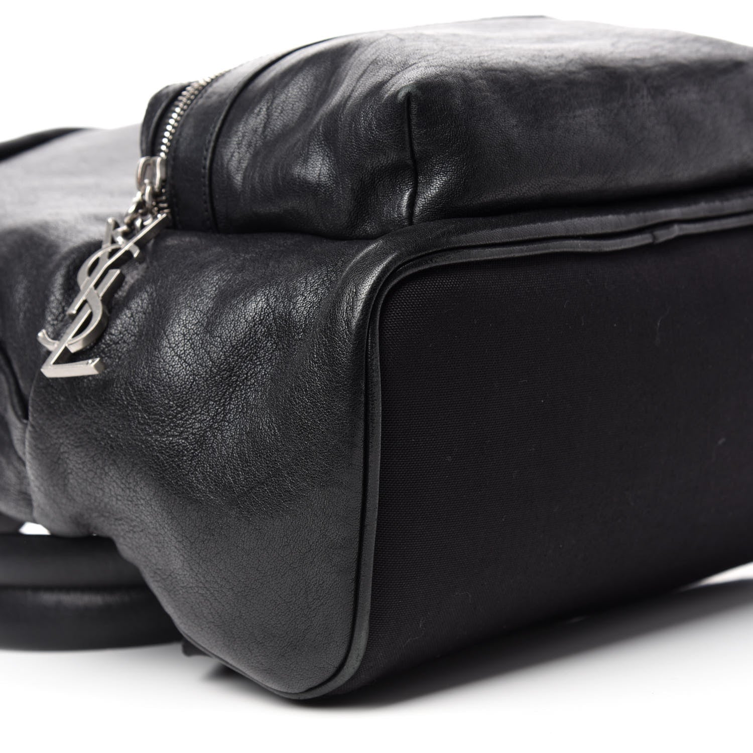 Saint Laurent Lambskin Mini City Backpack Black 6 of 10
