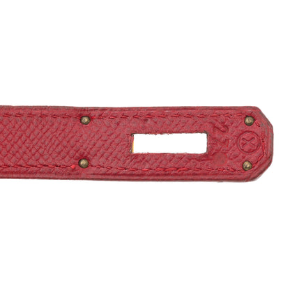 Hermes Courchevel Kelly Sellier 28 Rouge Vif 8 of 17