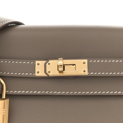 Hermes Swift Kelly Retourne 25 Etoupe 8 of 12