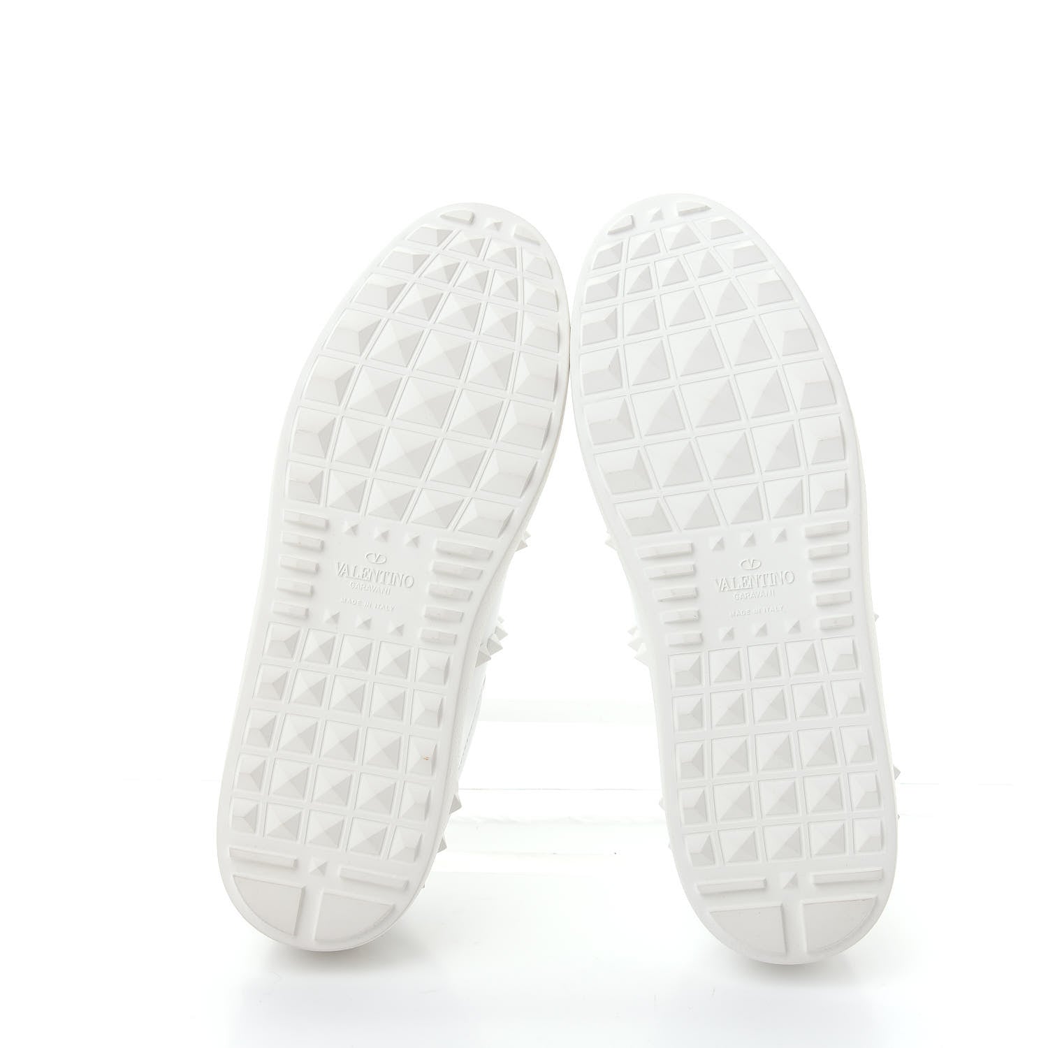 Valentino Garavani Calfskin Rockstud Untitled Open Sneakers 39 White 6 of 11