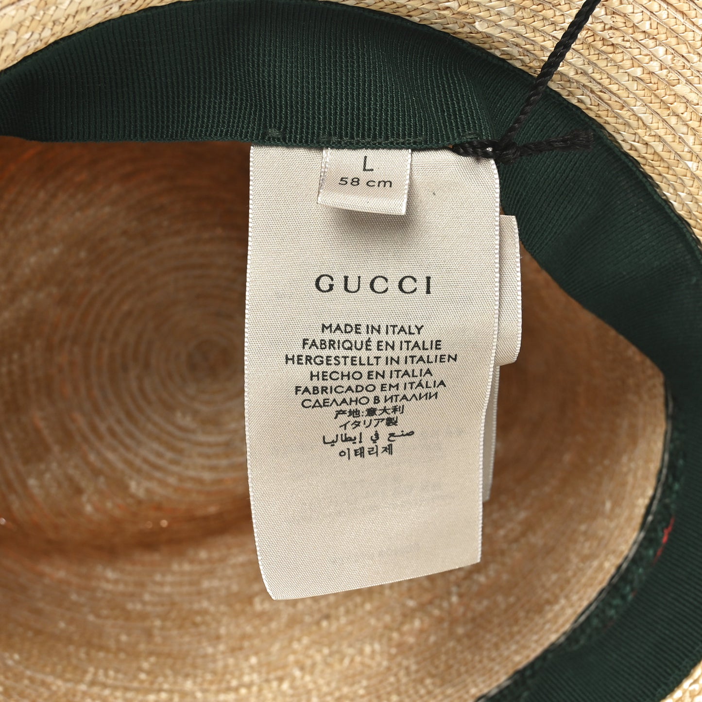 Abaca Straw Web Fedora Hat L