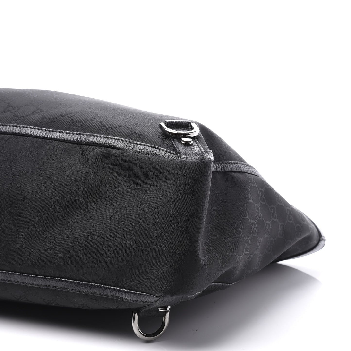 Nylon Monogram Large Abbey Tote Black