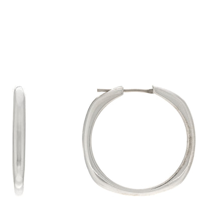 Tiffany Sterling Silver Square Cushion Hoop Earrings 1 of 4