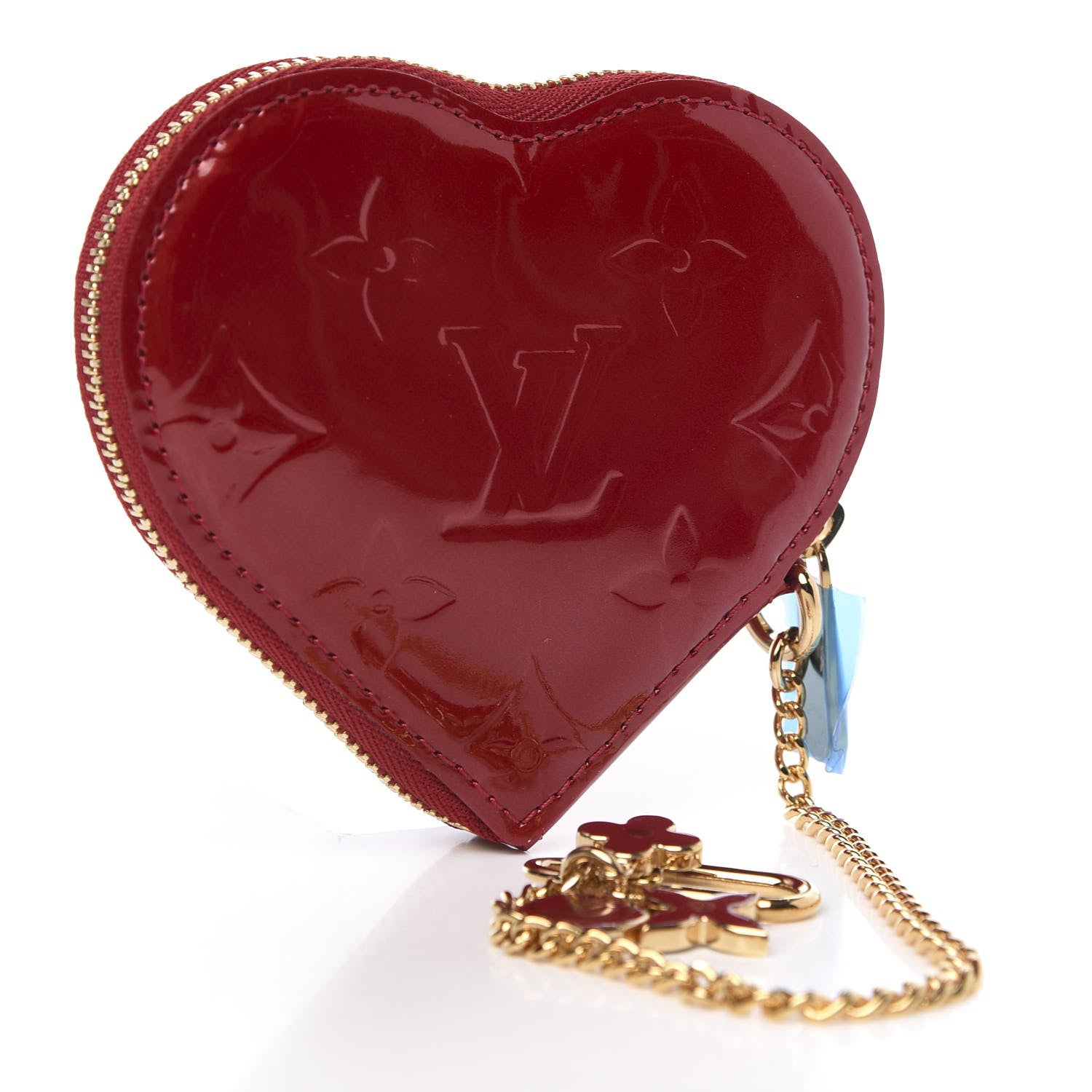 Louis Vuitton Vernis Coeur Heart Coin Purse Pomme D'Amour 3 of 7