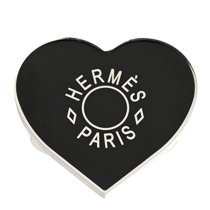 Hermes Palladium Coeur Scarf Ring Black 1 of 5