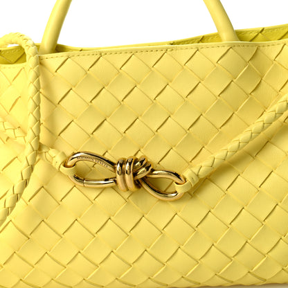 Bottega Veneta Nappa Intrecciato Small East West Andiamo Shoulder Bag Sherbert 7 of 9