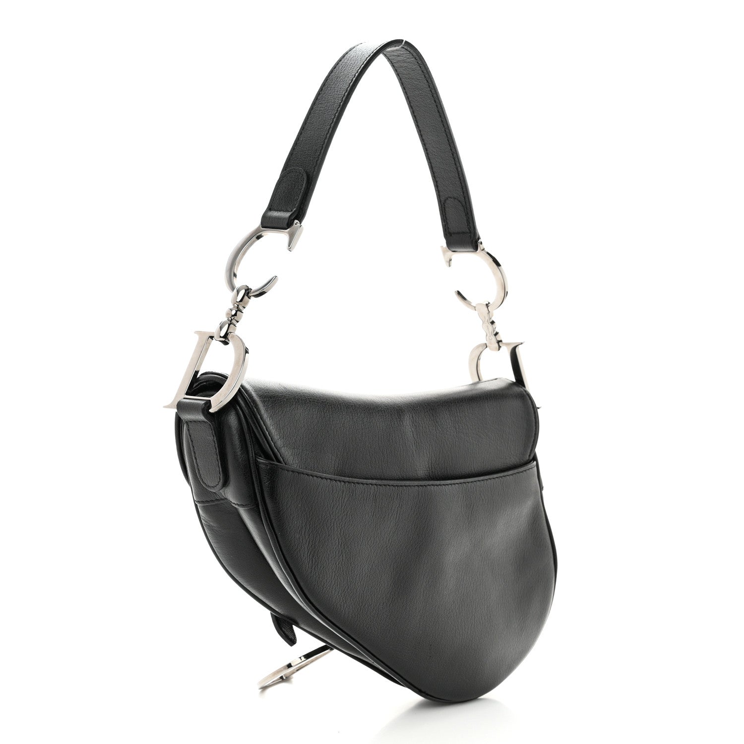 Christian Dior Calfskin Saddle Bag Black 3 of 11