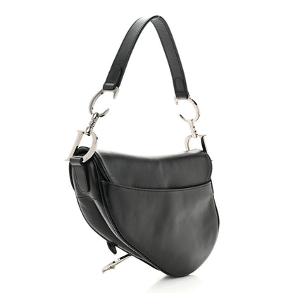 Christian Dior Calfskin Saddle Bag Black 3 of 11