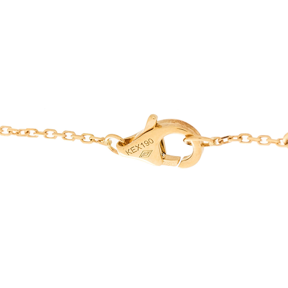 18K Yellow Gold Diamond Mother of Pearl Amulette de Cartier Bracelet