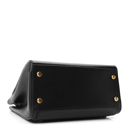 Balenciaga Shiny Box Calfskin Small Money Tote Black 3 of 8