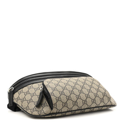 Gucci GG Supreme Monogram Large Belt Bag Beige Ebony Black 4 of 10