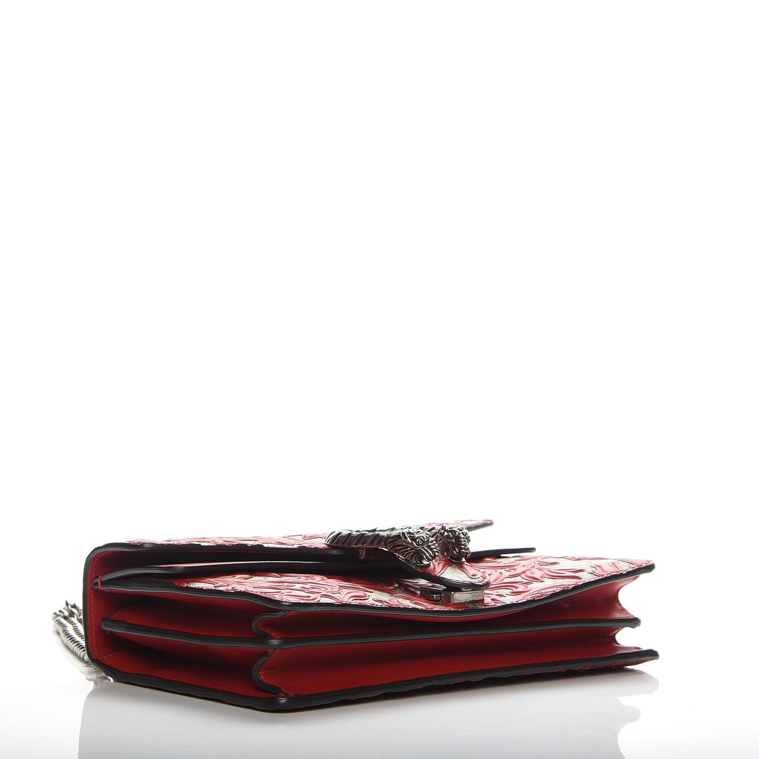 Gucci GG Supreme Monogram Arabesque Small Dionysus Shoulder Bag Hibiscus Red 4 of 7