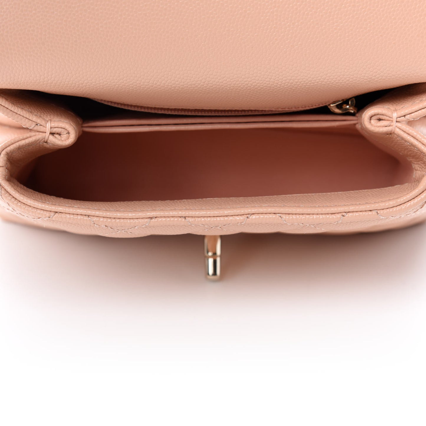 Caviar Quilted Extra Mini Coco Handle Flap Light Pink