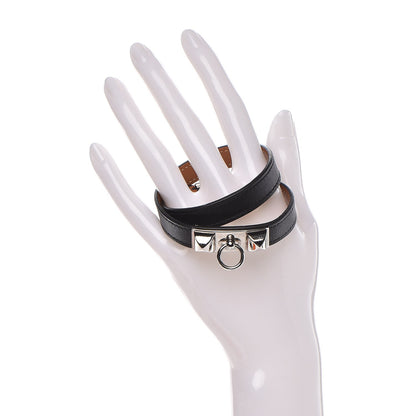 Hermes Chamonix Rivale Double Tour Bracelet M Black 2 of 7