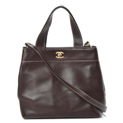 Chanel Caviar CC Tote Brown 1 of 8