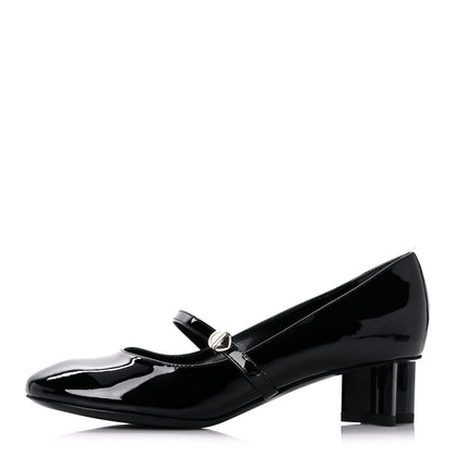 Louis Vuitton Patent Uniformes Silhouette 40mm Pumps 35 Black 1 of 11