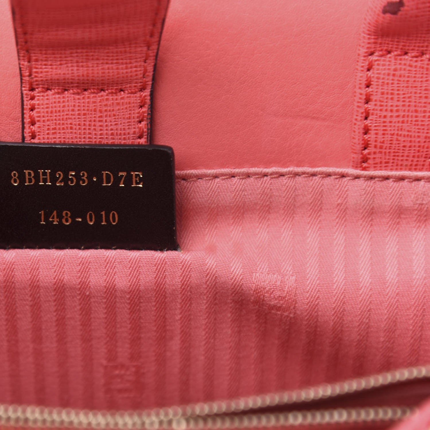 Fendi Vitello Elite Flamingo Petite 2Jours Tote Rosa Exstasy 8 of 15