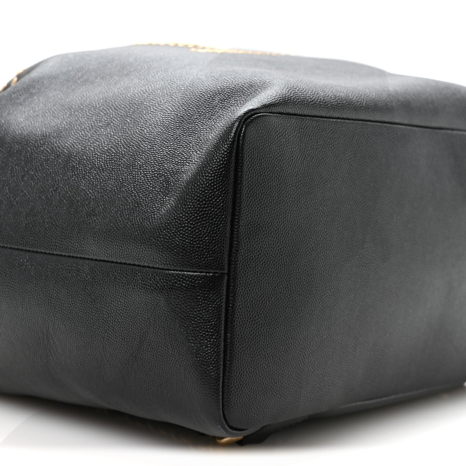 Chanel Caviar Deauville Drawstring Backpack Black 9 of 10