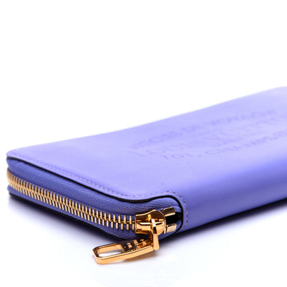Louis Vuitton Calfskin Articles de Voyage Zippy Wallet Lilac 6 of 10