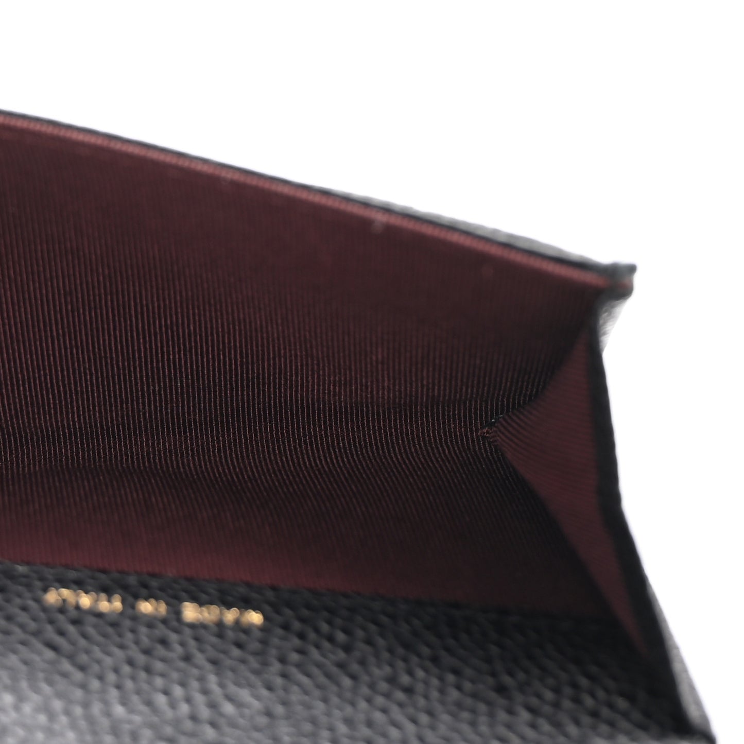Caviar Quilted Flap Card Holder Black