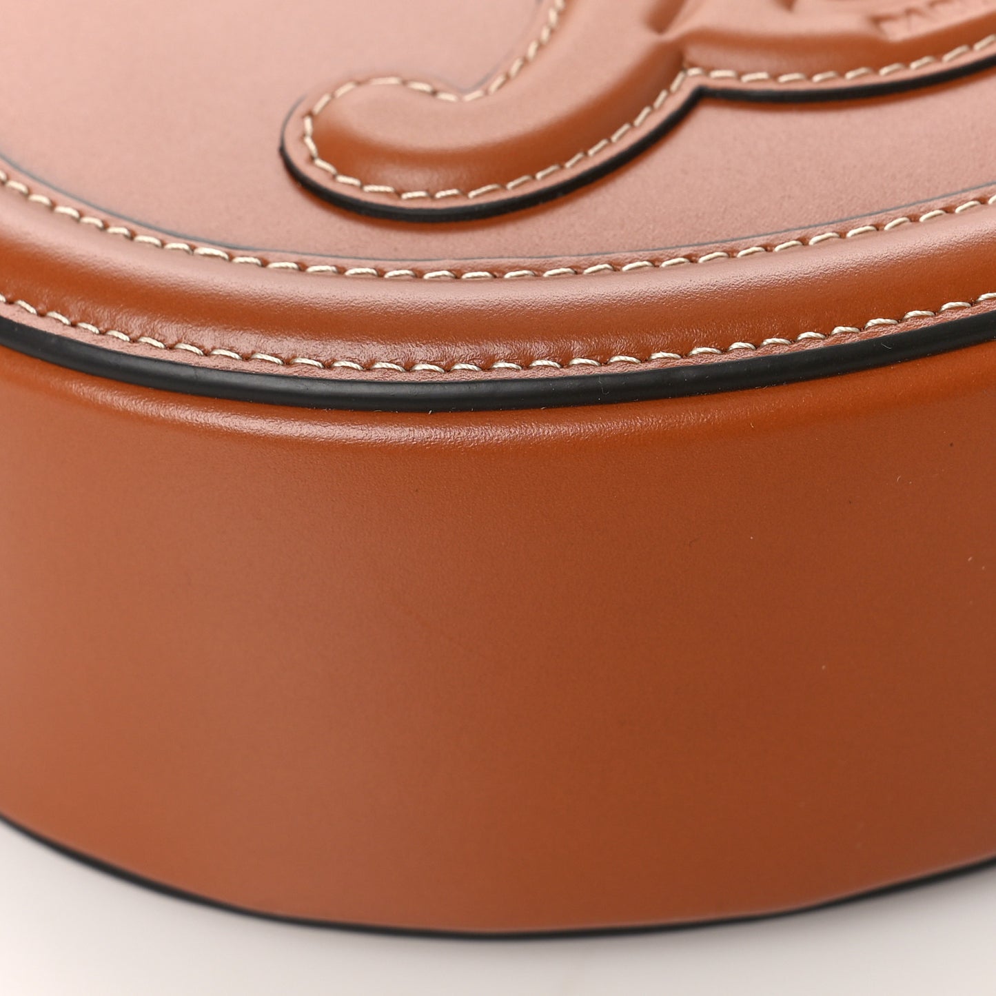 Smooth Calfskin Cuir Triomphe Oval Bag Tan