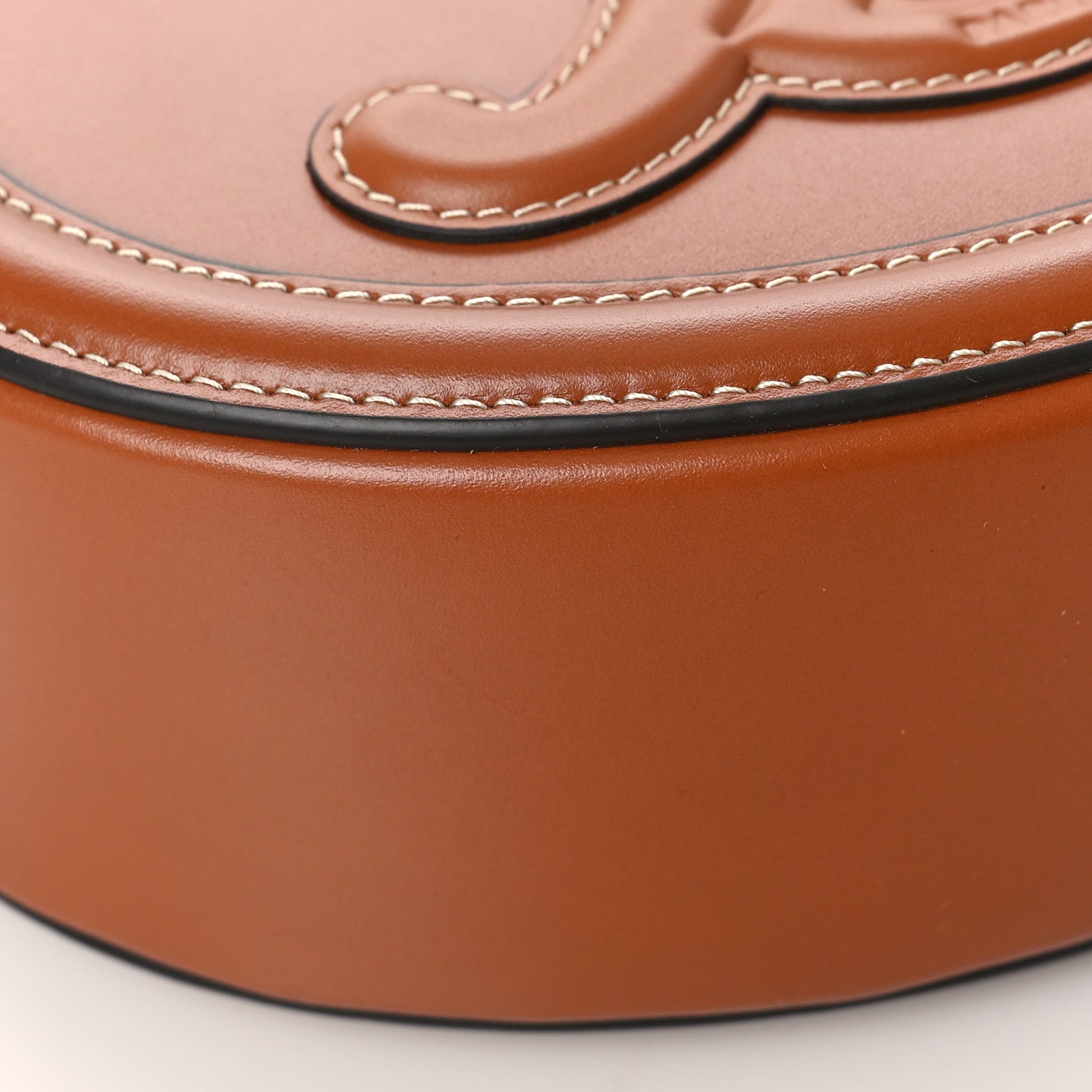 Celine Smooth Calfskin Cuir Triomphe Oval Bag Tan 7 of 8