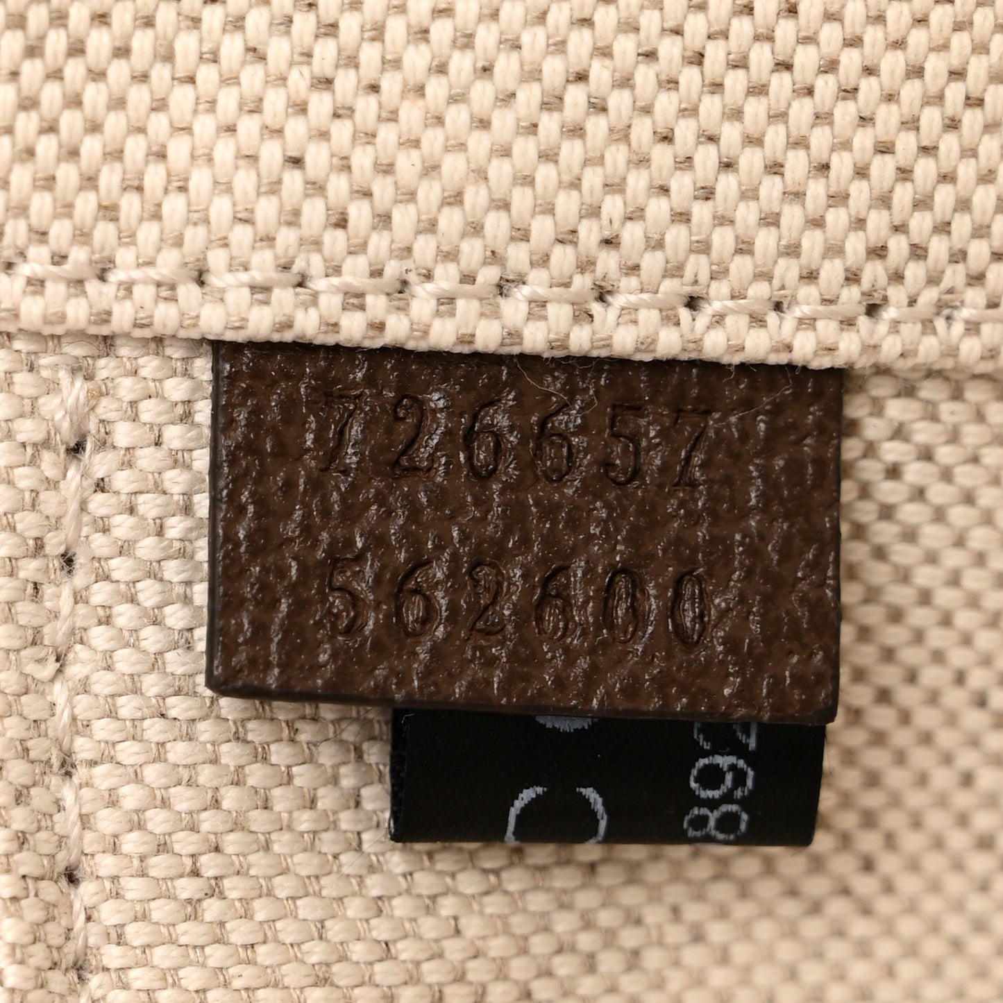 GG Supreme Monogram Mini Packing Cube Beige Ebony New Acero