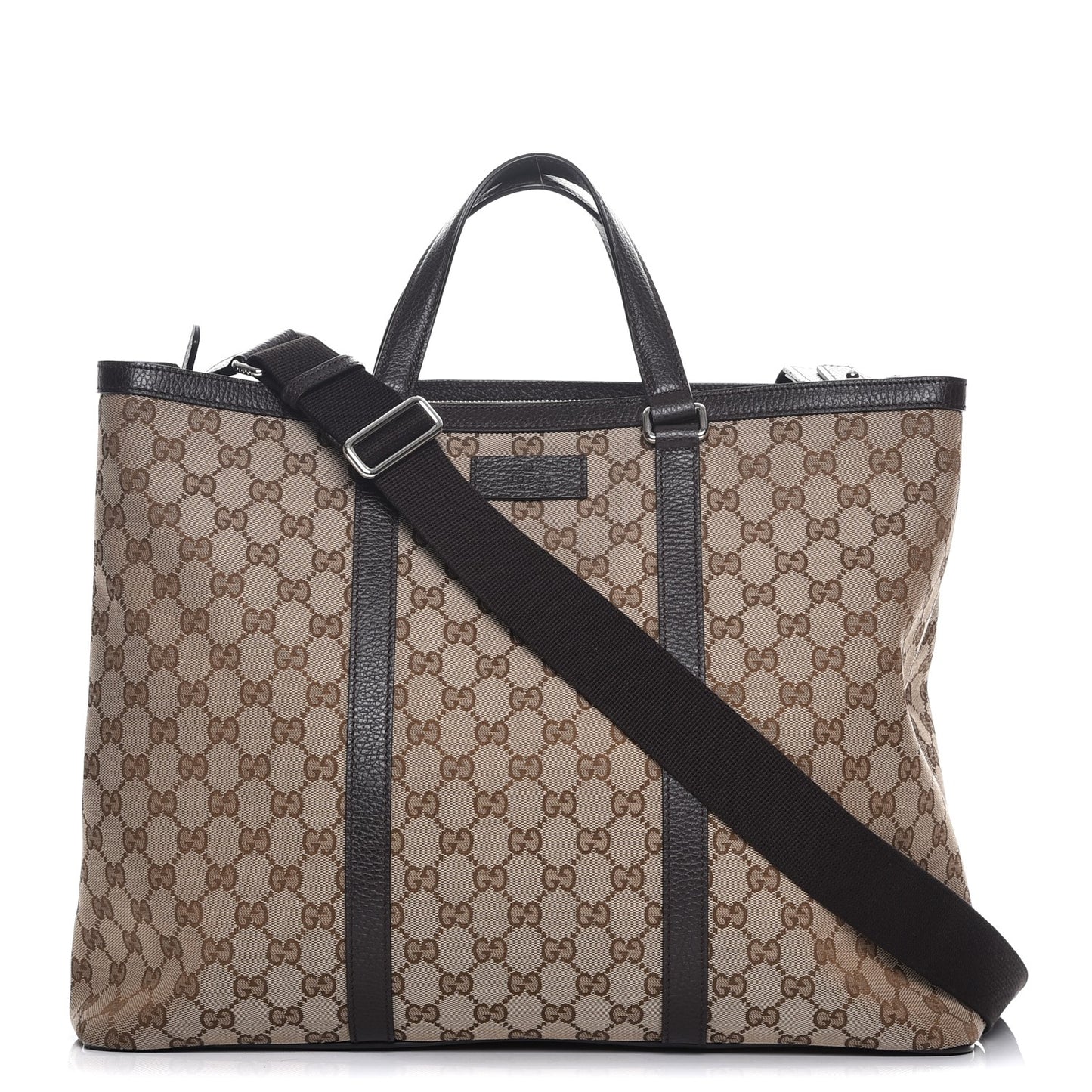 GG Monogram Large Joy Tote Bag Dark Brown