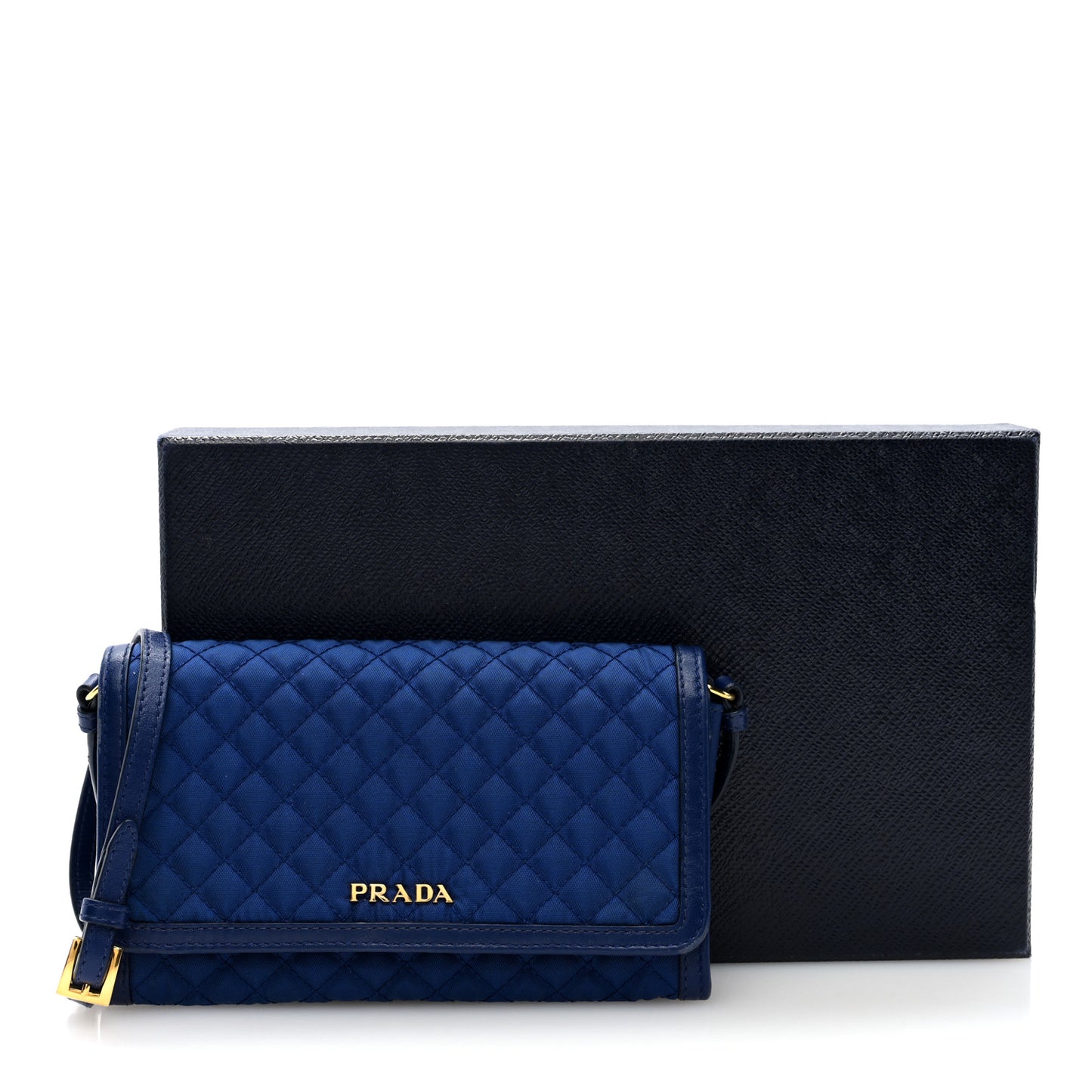 Tessuto Quilted Mini Crossbody Wallet Bleuette