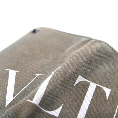 Valentino Garavani Canvas Rockstud VLTN Bi-Fold Wallet Olive 10 of 10