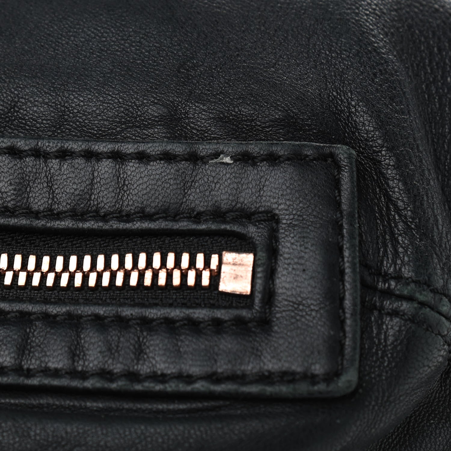 Alexander Wang Lambskin Marti Backpack Washed Black Rose Gold Hardware 9 of 10