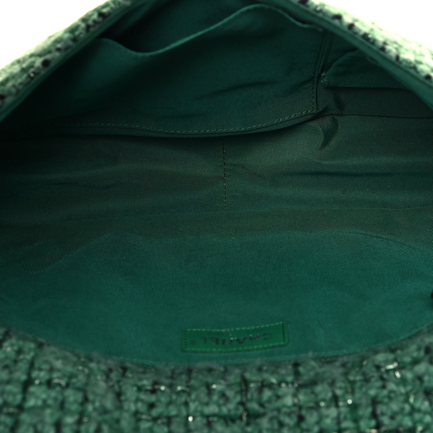 Chanel Tweed Easy 2.55 Reissue XXL Maxi Flap Green 5 of 11