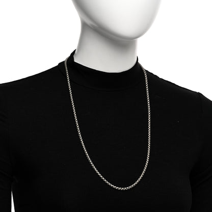 David Yurman Sterling Silver 3.6mm Box Chain Necklace 26" 2 of 4