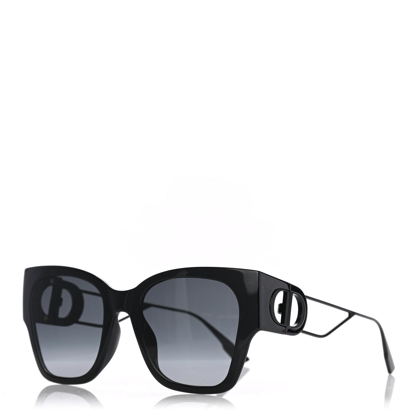 Rectangular 30 Montaigne 1 Sunglasses Black