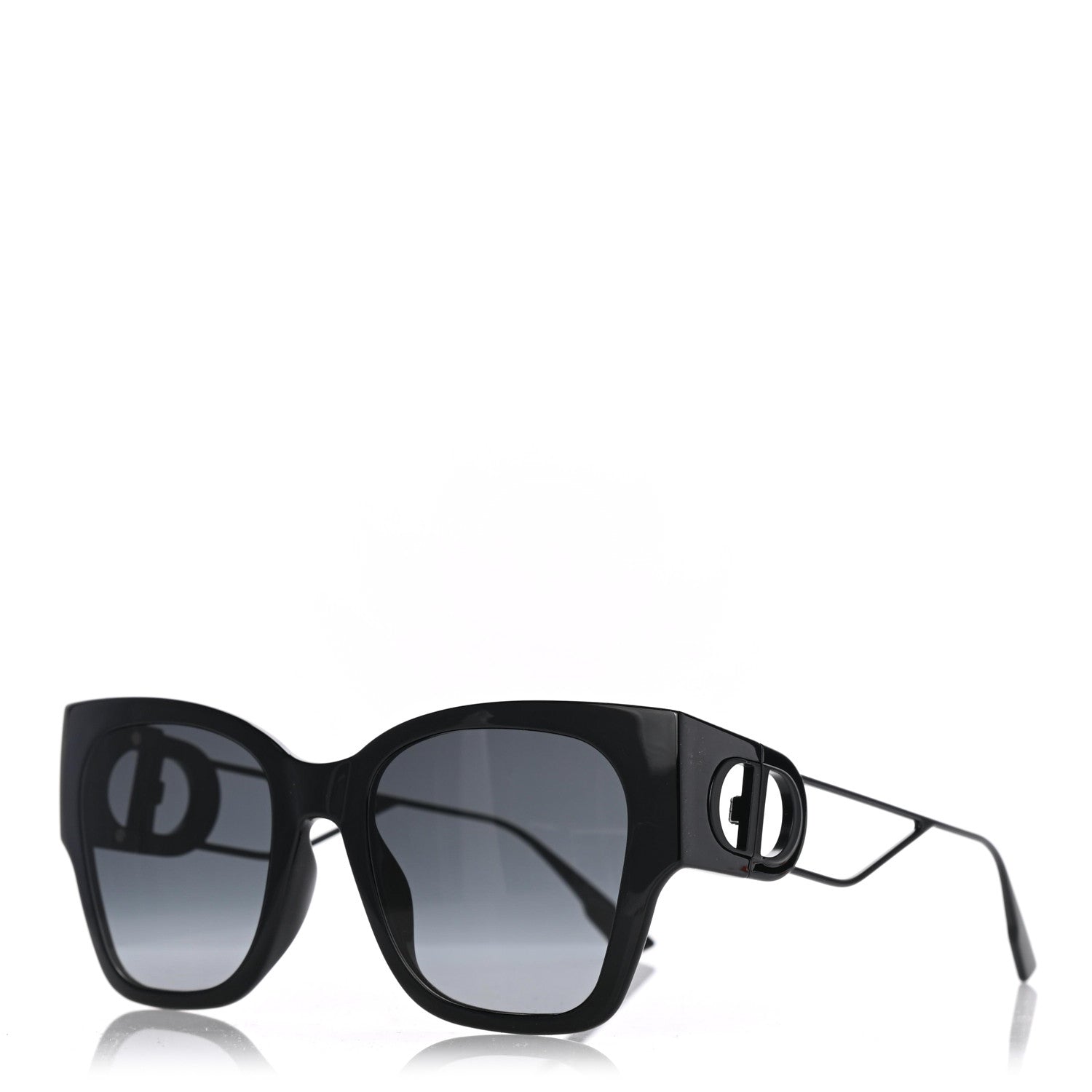 Christian Dior Rectangular 30 Montaigne 1 Sunglasses Black 1 of 8