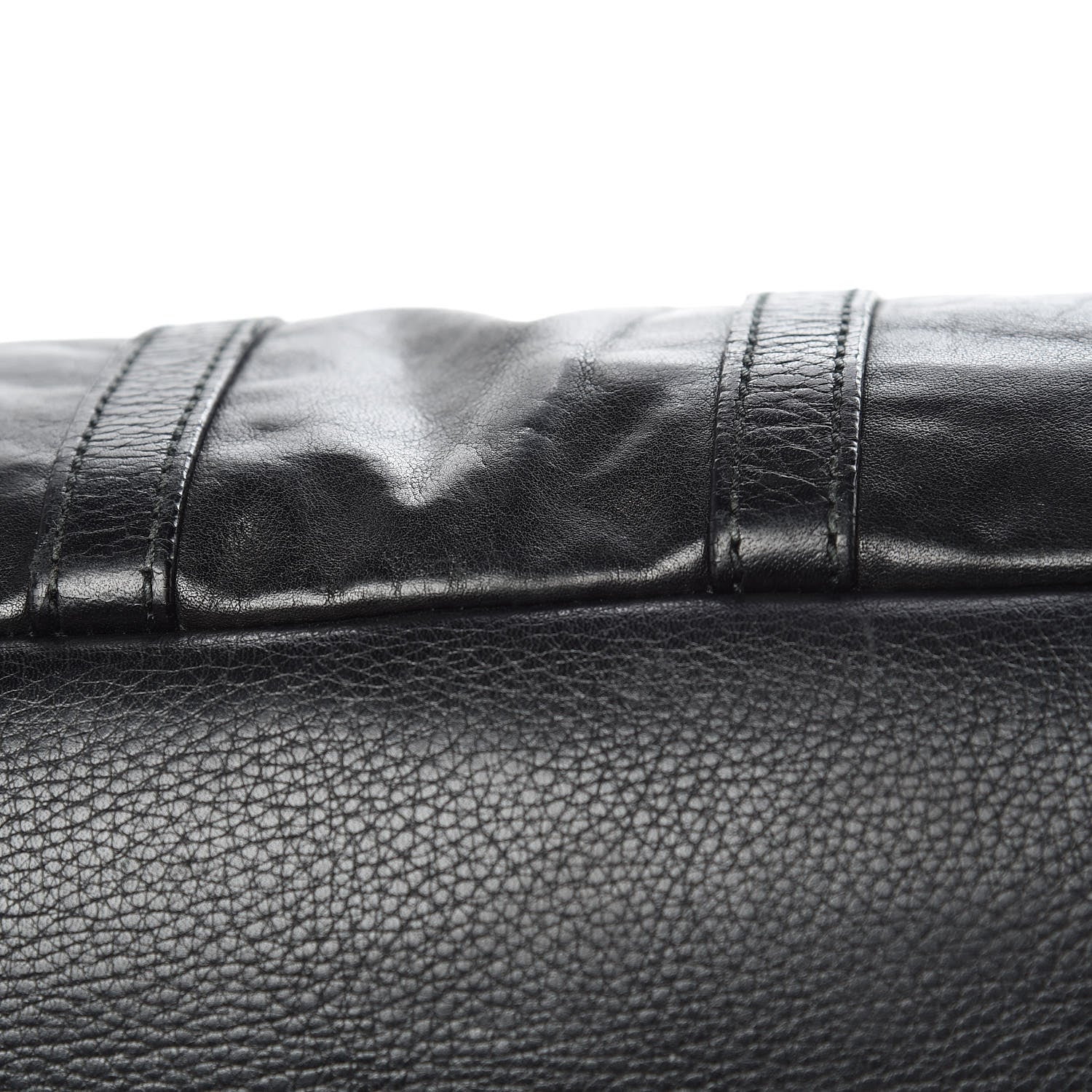Saint Laurent Calfskin Sac Hamptons Weekender Bag Black 17 of 24