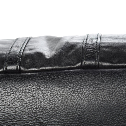 Saint Laurent Calfskin Sac Hamptons Weekender Bag Black 17 of 24