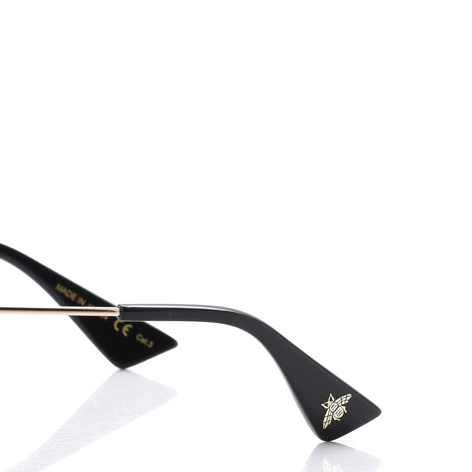 Gucci Round Frame Sylvie Web Sunglasses GG0105S Black 7 of 9