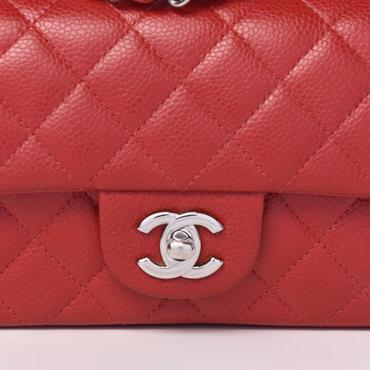 Chanel Caviar Quilted Mini Rectangular Flap Red 8 of 11