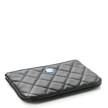 Chanel Caviar Quilted Small Cosmetic Case Black 4 of 8